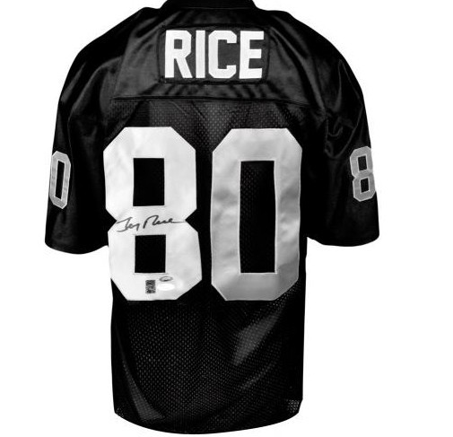 49ers 80 Jerry Rice Black Signature Edition M & N Jersey