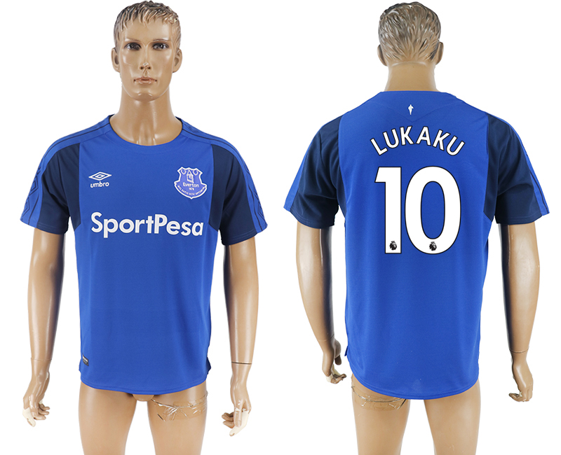 2017-18 Everton FC 10 LUKAKU Home Thailand Soccer Jersey
