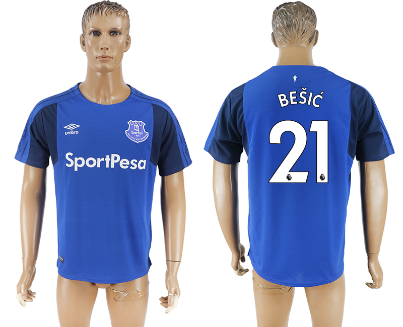 2017-18 Everton FC 21 BESIC Home Thailand Soccer Jersey