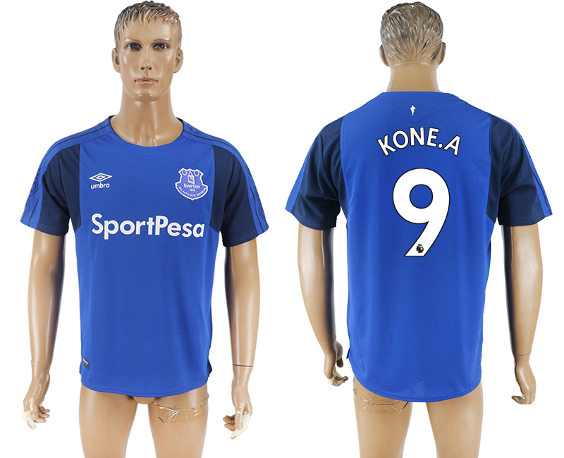 2017-18 Everton FC 9 KONE.A Home Thailand Soccer Jersey