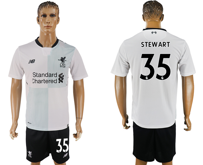 2017-18 Liverpool 35 STEWART Away Soccer Jersey 2017-18 Liverpool 35 STEWART Away Soccer Jersey