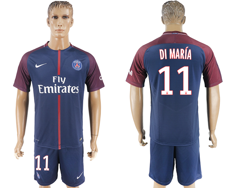 2017-18 Paris Saint-Germain 11 DI MARIA Home Soccer Jersey 2017-18 Paris Saint-Germain 11 DI MARIA Home Soccer Jersey