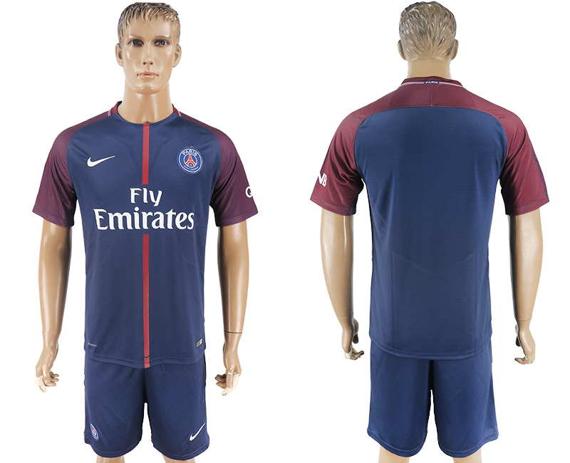 2017-18 Paris Saint-Germain Home Soccer Jersey