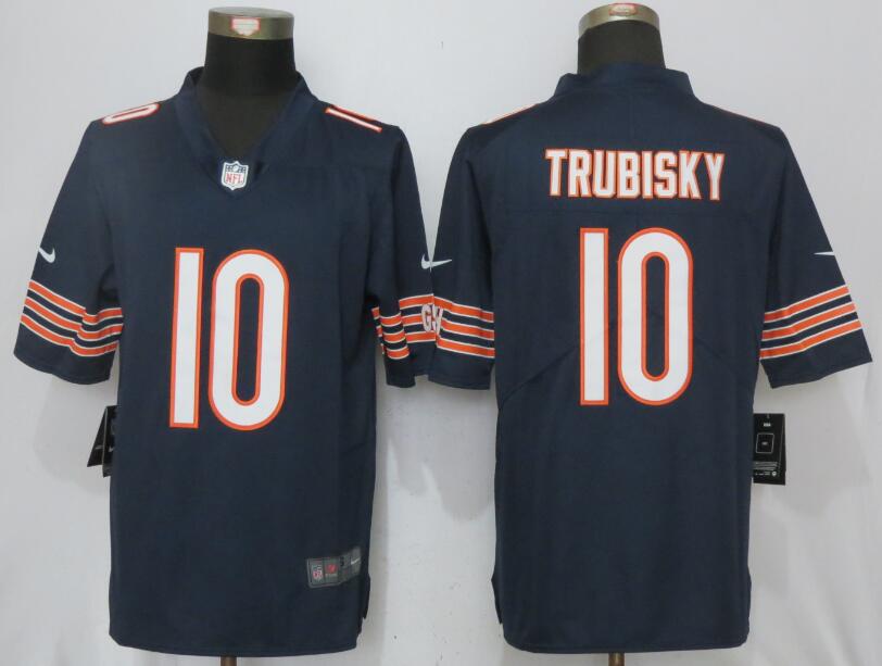 Nike Bears 10 Mitchell Trubisky Navy Vapor Untouchable Player Limited Jersey