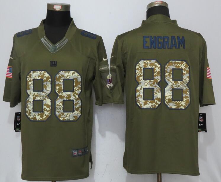 Nike Giants 88 Evan Engram Green Salute to Service Limited Jersey