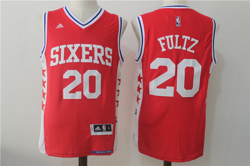 76ers 20 Markelle Fultz Red Swingman Jersey - Click Image to Close