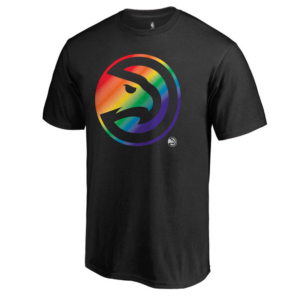 Men's Atlanta Hawks Fanatics Branded Black Team Pride T-Shirt