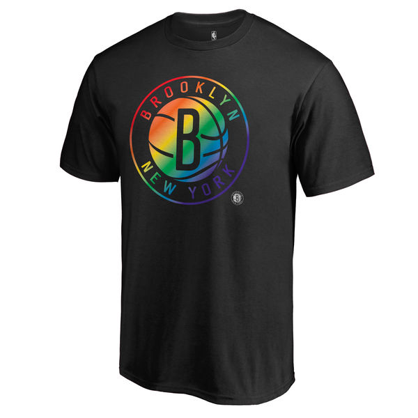 Men's Brooklyn Nets Fanatics Branded Black Team Pride T-Shirt