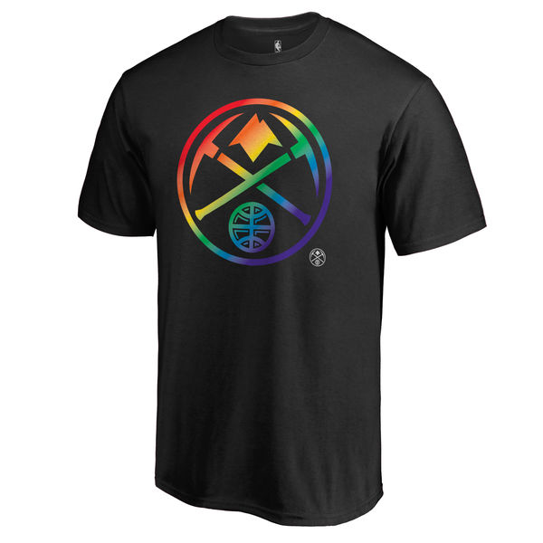 Men's Denver Nuggets Fanatics Branded Black Team Pride T-Shirt