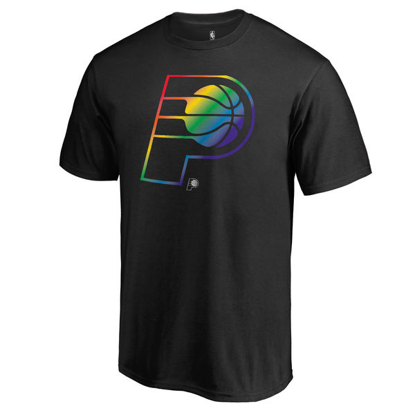 Men's Indiana Pacers Fanatics Branded Black Team Pride T-Shirt