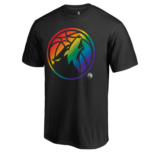 Men's Minnesota Timberwolves Fanatics Branded Black Team Pride T-Shirt