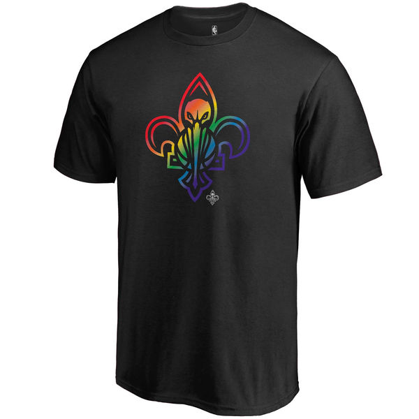 Men's New Orleans Pelicans Fanatics Branded Black Team Pride T-Shirt