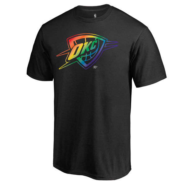 Men's Oklahoma City Thunder Fanatics Branded Black Team Pride T-Shirt