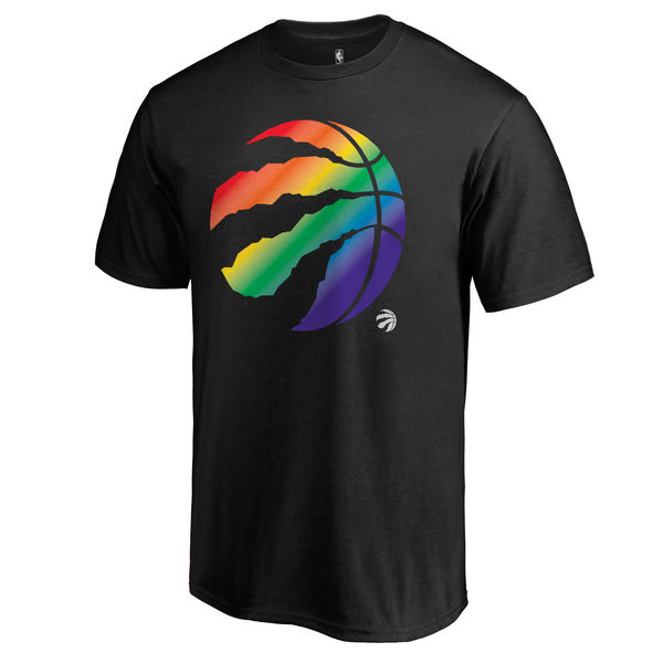Men's Toronto Raptors Fanatics Branded Black Team Pride T-Shirt