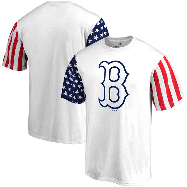 Boston Red Sox Fanatics Branded Stars & Stripes T-Shirt White