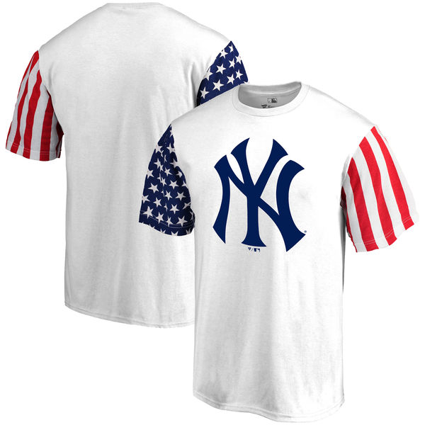 New York Yankees Fanatics Branded Stars & Stripes T-Shirt White