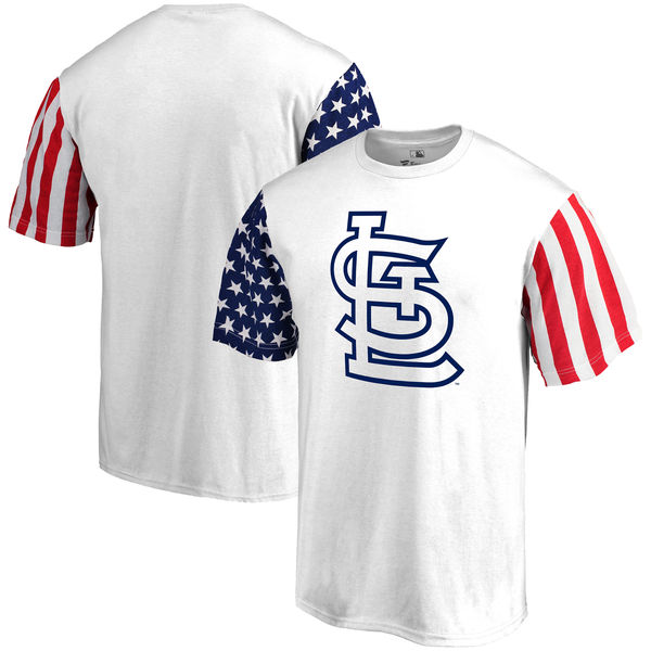 St. Louis Cardinals Fanatics Branded Stars & Stripes T-Shirt White