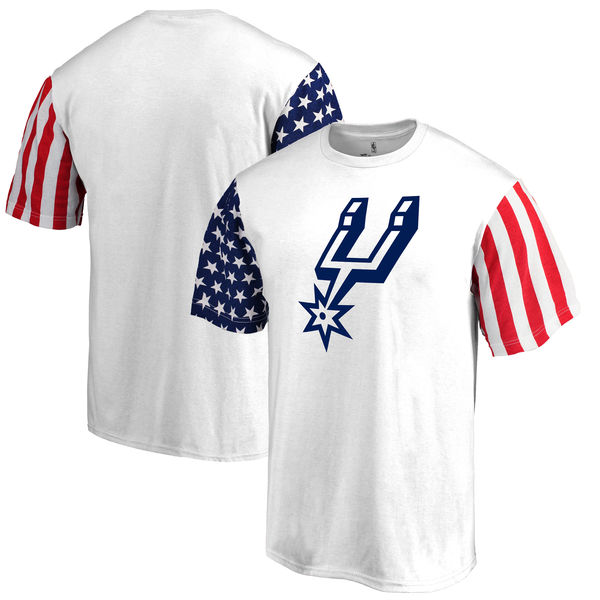 San Antonio Spurs Fanatics Branded Stars & Stripes T-Shirt White