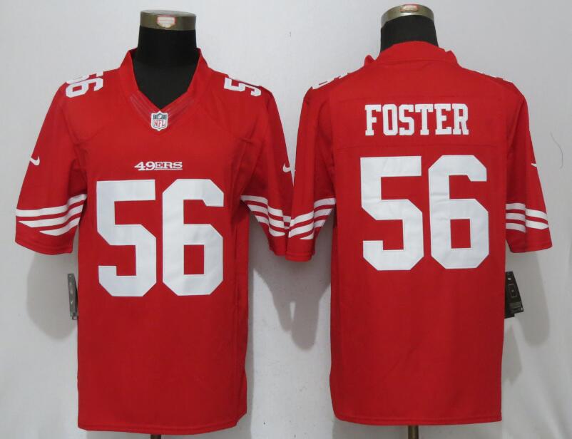 Nike 49ers 56 Reuben Foster Red Limited Jersey