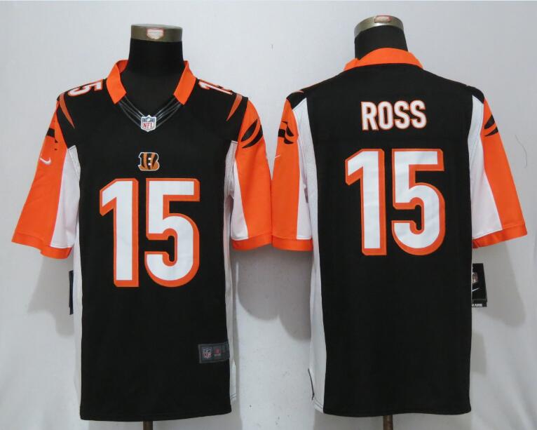 Nike Bengals 15 John Ross Black Limited Jersey - Click Image to Close