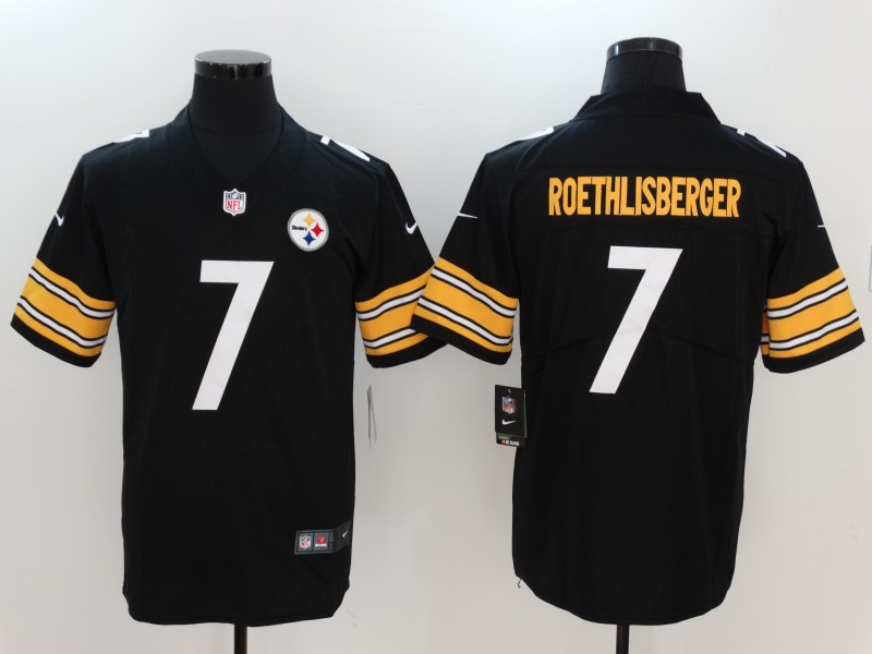 Nike Steelers 7 Ben Roethlisberger Black Vapor Untouchable Player Limited Jersey