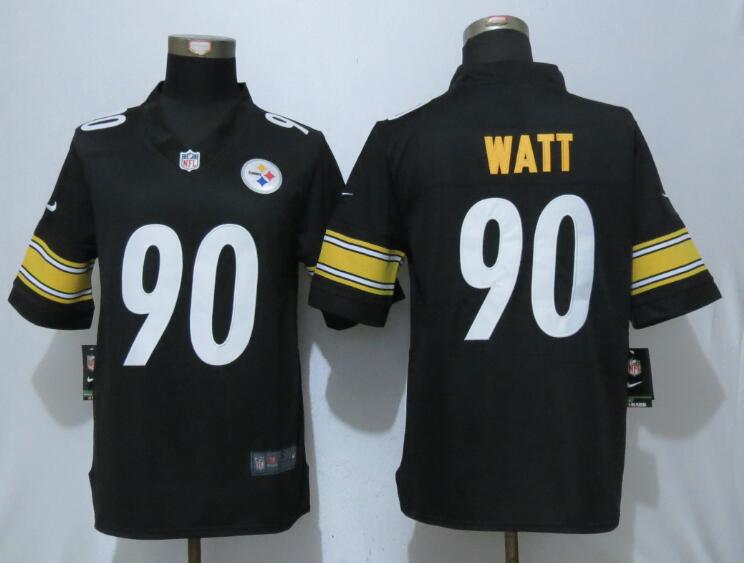 Nike Steelers 90 T.J. Watt Black Vapor Untouchable Player Limited Jersey