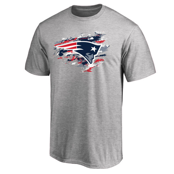 New England Patriots NFL Pro Line True Color T-Shirt Heathered Gray