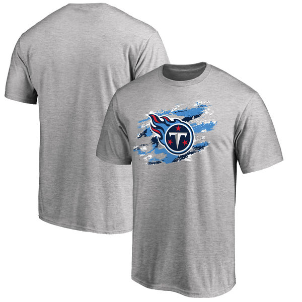 Tennessee Titans NFL Pro Line True Color T-Shirt Heathered Gray - Click Image to Close