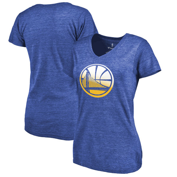 Golden State Warriors Fanatics Branded Women's Gradient Logo Tri Blend T-Shirt Royal