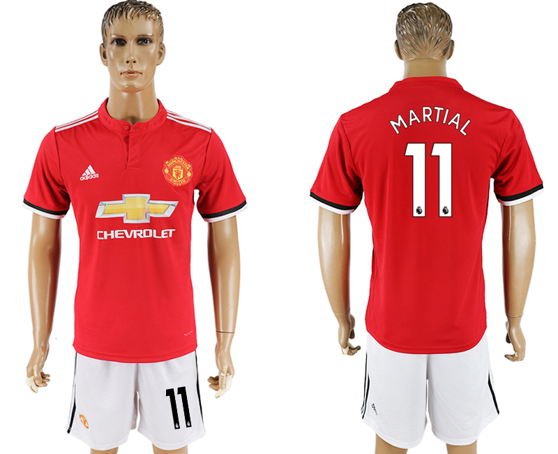 2017-18 Manchester United 11 MARTIAL Home Soccer Jersey