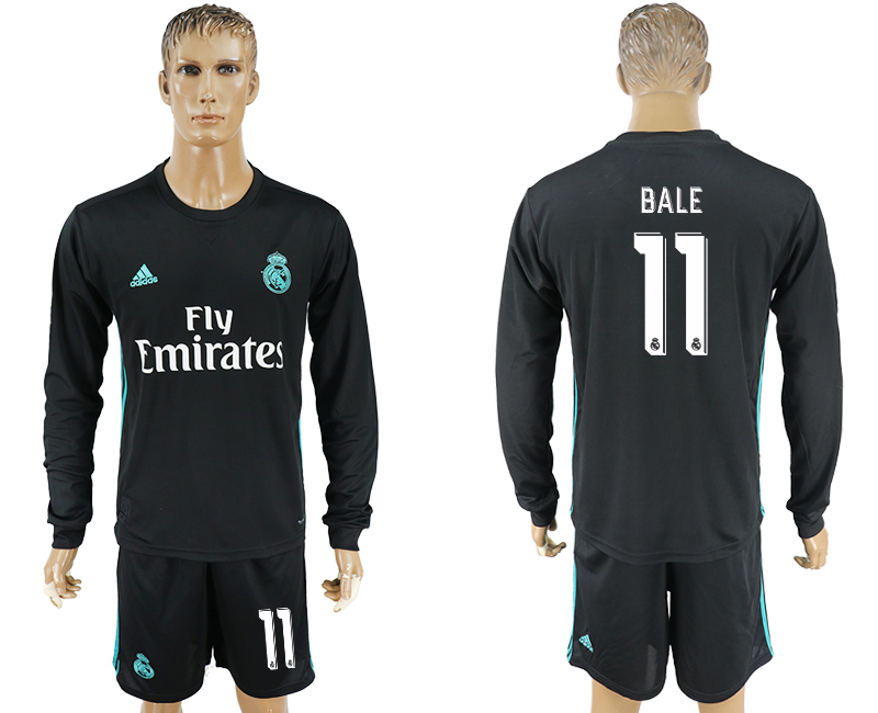 2017-18 Real Madrid 11 BALE Away Soccer Jersey