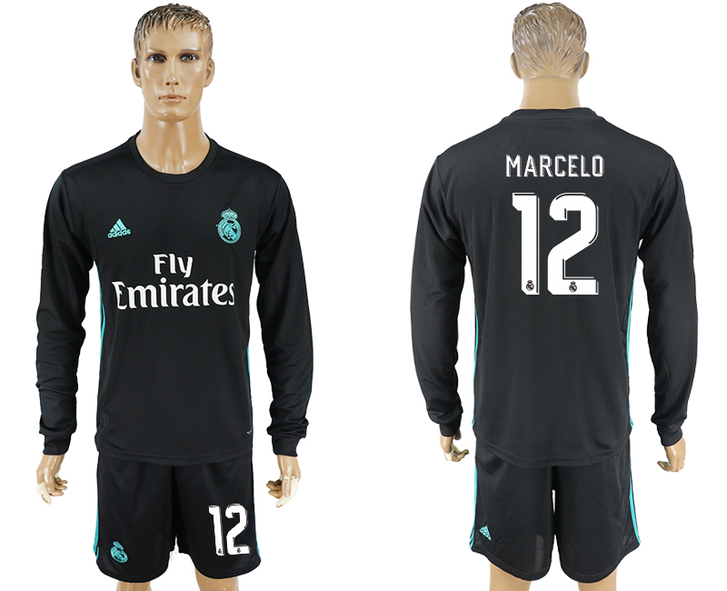 2017-18 Real Madrid 12 MARCELO Away Soccer Jersey