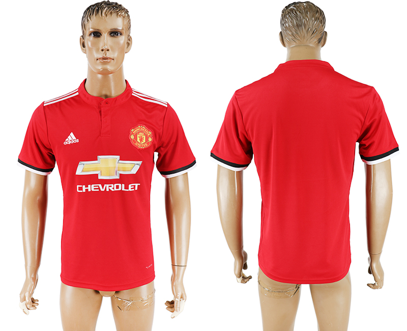 2017-18 Manchester United Home Thailand Soccer Jersey