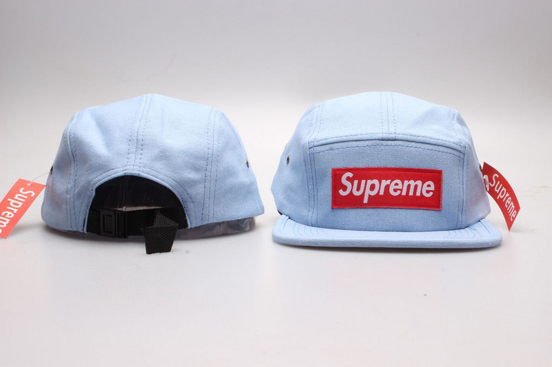 Supreme Fresh Logo Light Blue Adjustable Hat YP