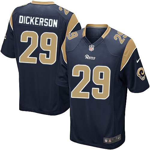 Nike Rams 29 Eric Dickerson Navy Youth Game Jersey