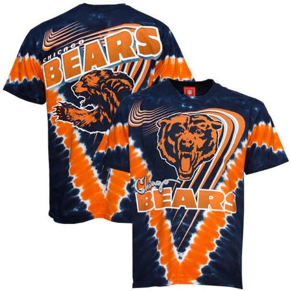 Chicago Bears Tie-Dye Premium Men's T-Shirt - Click Image to Close