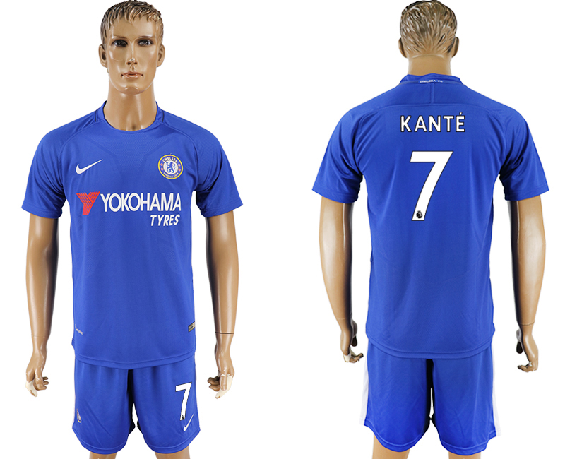 2017-18 Chelsea 7 KANTE Home Soccer Jersey 2017-18 Chelsea 7 KANTE Home Soccer Jersey