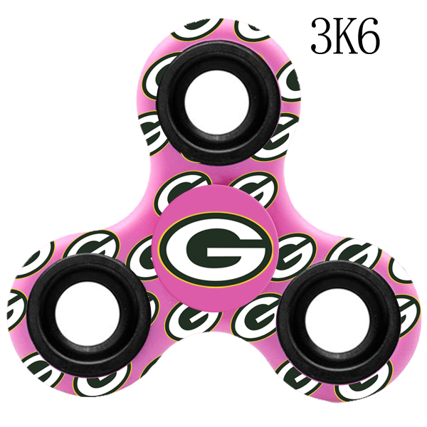 Green Bay Packers Multi-Logo 3 Way Fidget Spinner