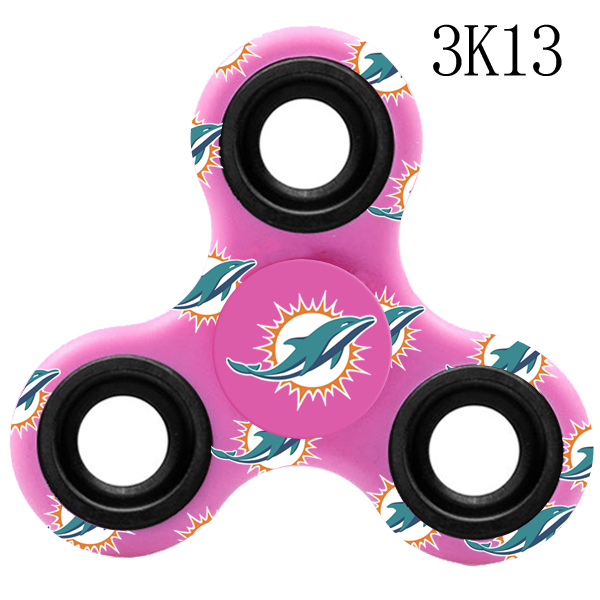 Miami Dolphins Multi-Logo 3 Way Fidget Spinner