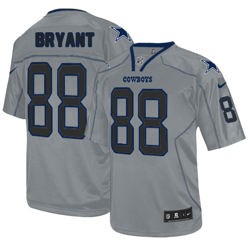 Nike Cowboys 88 Dez Bryant Gray Lights Out Elite Jersey