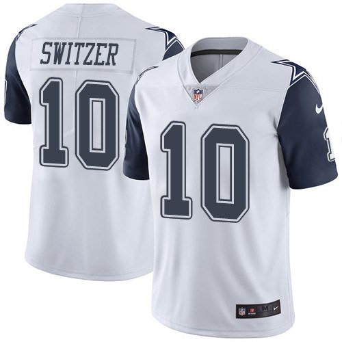 Nike Cowboys 10 Ryan Switzer White Limited Youth Vapor Untouchable Player Limited Jersey