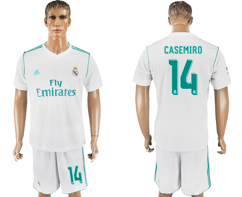 2017-18 Real Madrid 14 CASEMIRO Home Soccer Jersey