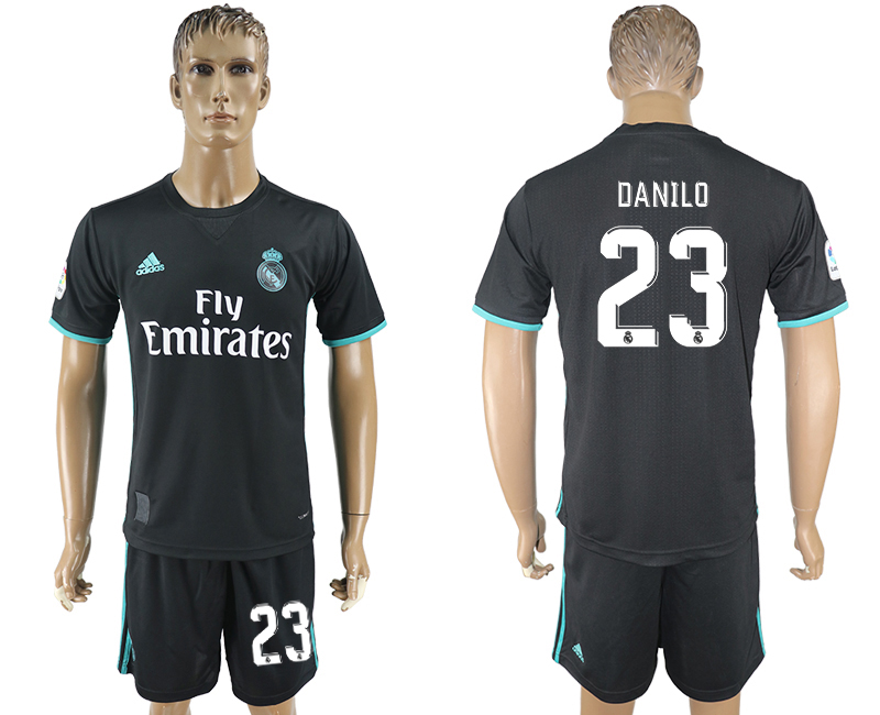 2017-18 Real Madrid 23 DANILO Away Soccer Jersey