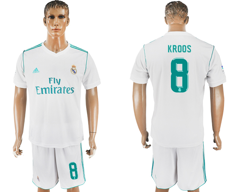 2017-18 Real Madrid 8 KROOS Home Soccer Jersey