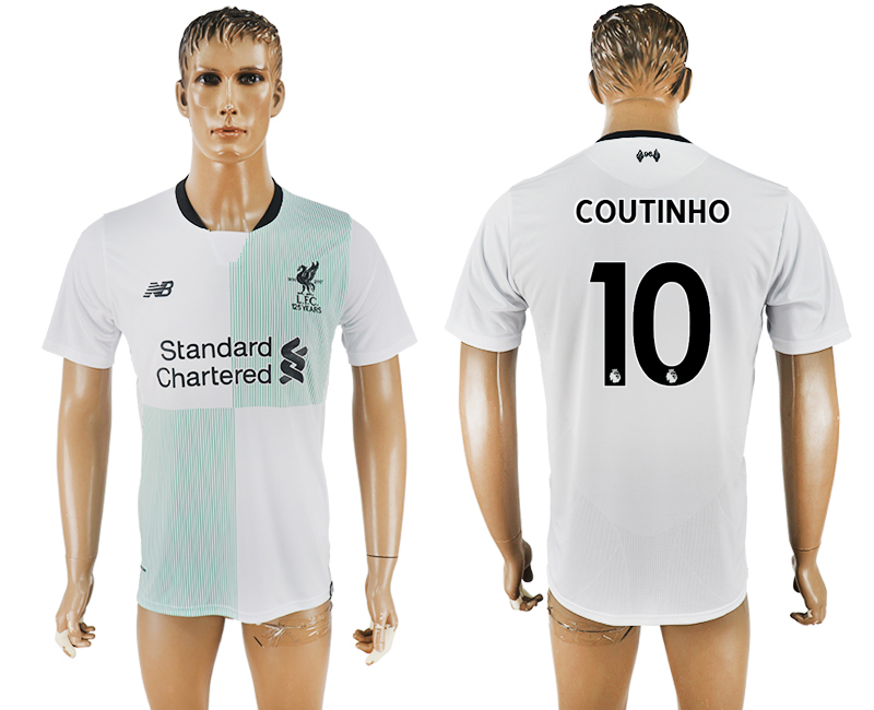 2017-18 Liverpool 10 COUTINHO Away Thailand Soccer Jersey