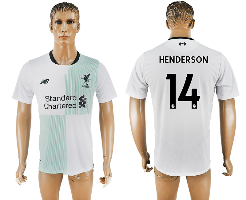 2017-18 Liverpool 14 HENDERSON Away Thailand Soccer Jersey 2017-18 Liverpool 14 HENDERSON Away Thailand Soccer Jersey