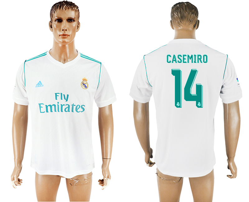 2017-18 Real Madrid 14 CASEMIRO Home Thailand Soccer Jersey