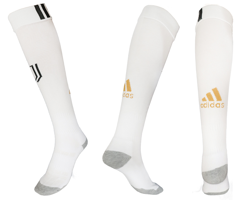 2017-18 Juventus White Soccer Socks