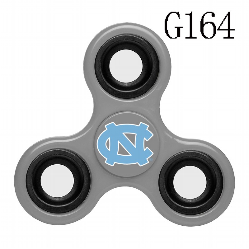 North Carolina Tar Heels Team Logo Gray 3 Way Fidget Spinner
