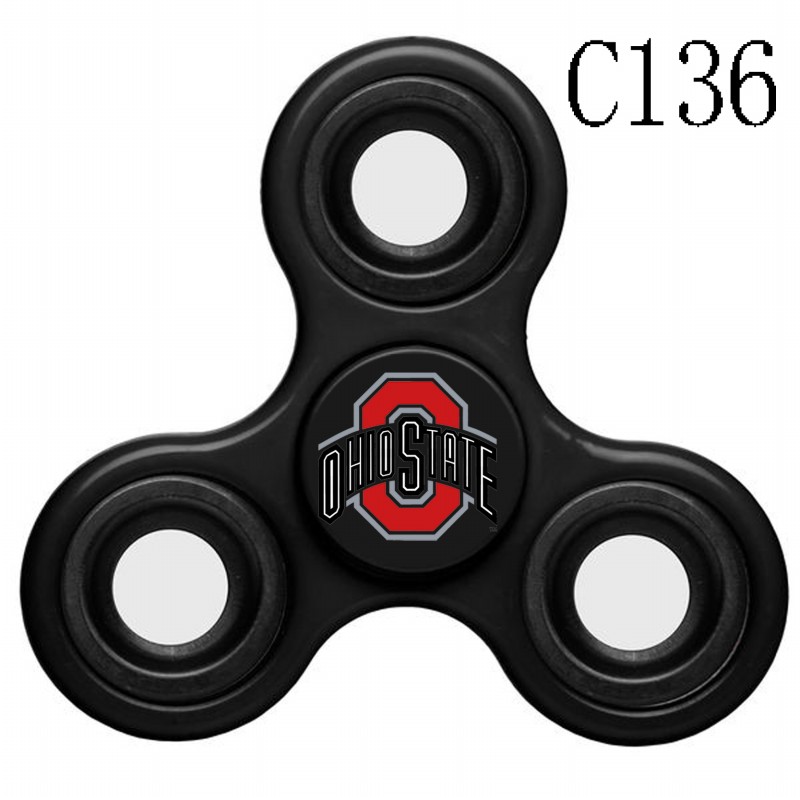 Ohio State Buckeyes Team Logo Black 3 Way Fidget Spinner